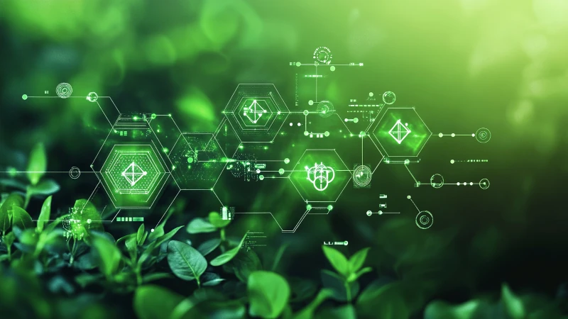 Schéma visuel de la méthodologie Make IT Green d'Econovia montrant les 5 étapes de transformation numérique : audit, stratégie, conception, développement et déploiement pour accompagner les entreprises sectorielles